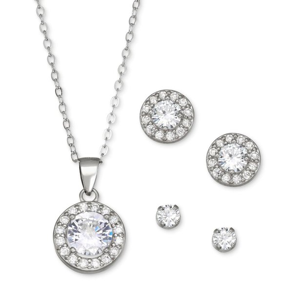 NEW Giani Bernini 3Pc Pendant Necklace W/FREE GIFT - Picture 2 of 6